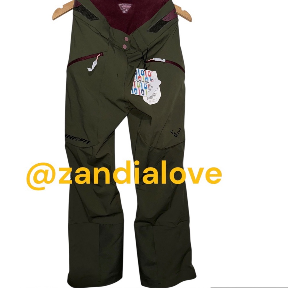NWT DYNAFIT Women's XS,S Radical Softshell Pants Ski Touring Windproof Green
